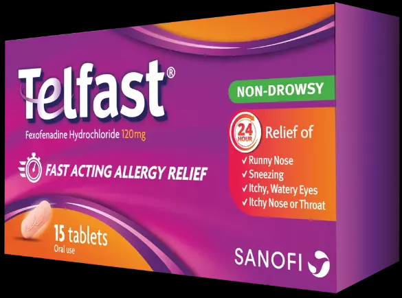 TELFAST 120 MG 15 TABLETS