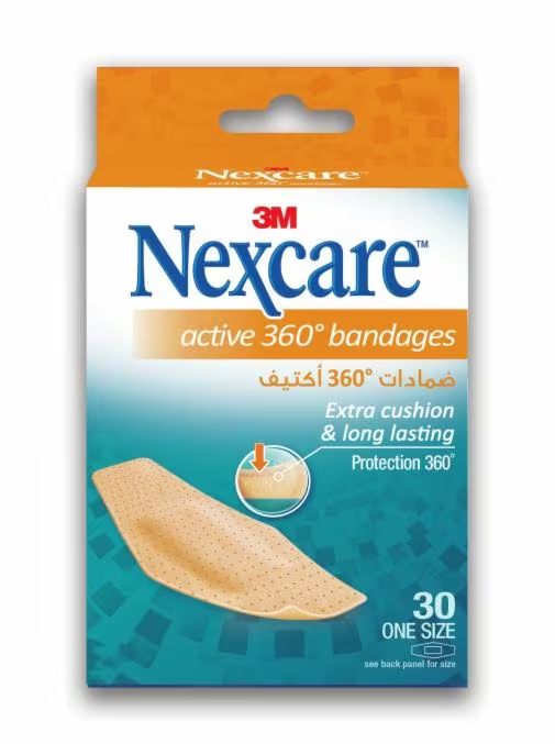 NEXCARE ACTIVE 360* BANDAGES 28X76MM 30/BOX