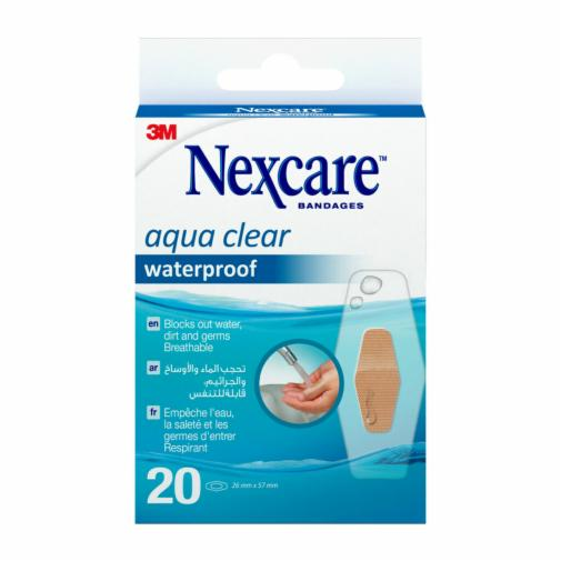[I141950] NEXCARE AQUA CLEAR WATER PROOF 26MMX57MM 20 PCS