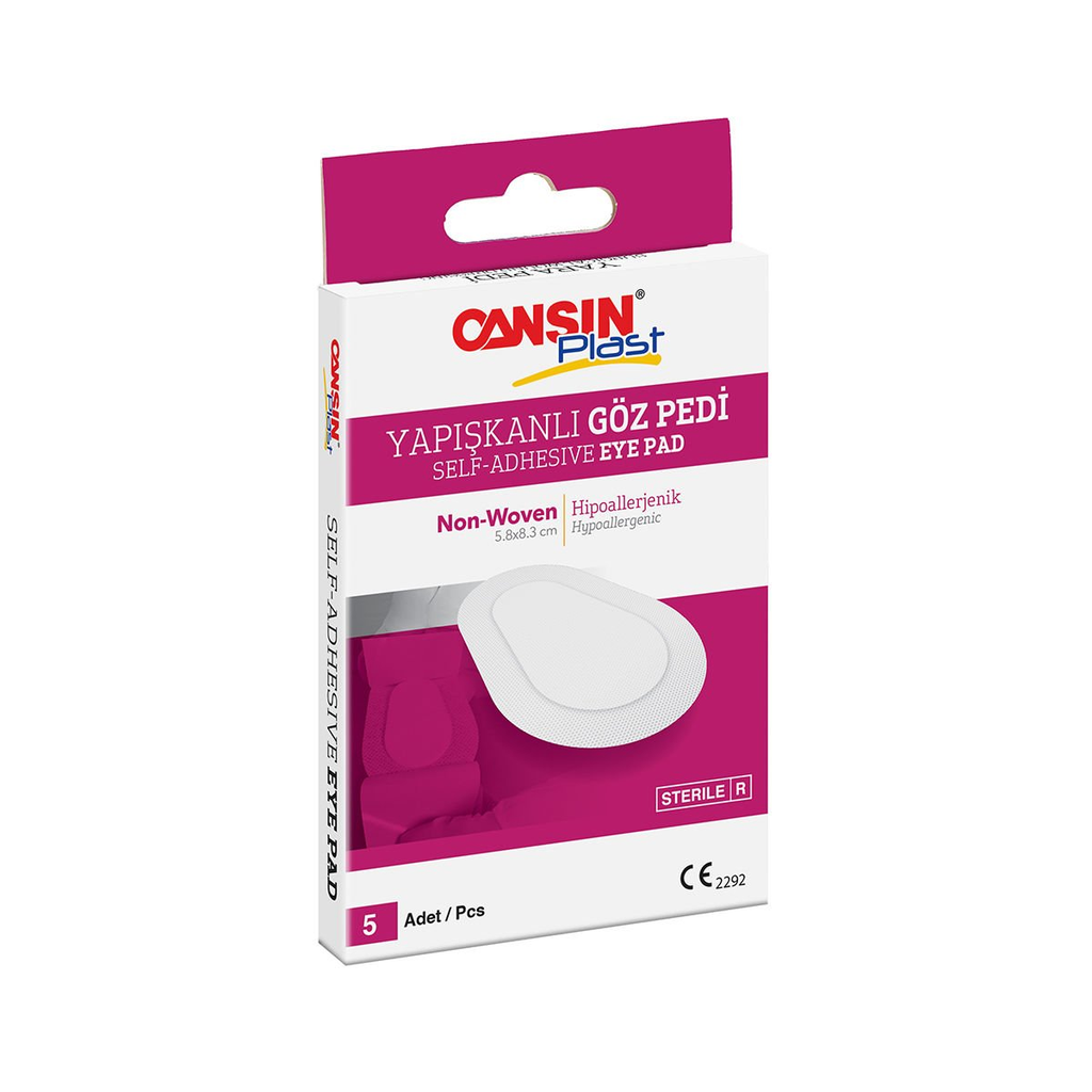 [I142009] CANSINPLAST SELF-ADHESIVE EYE PAD 5.8X8.3 CM 5PCS