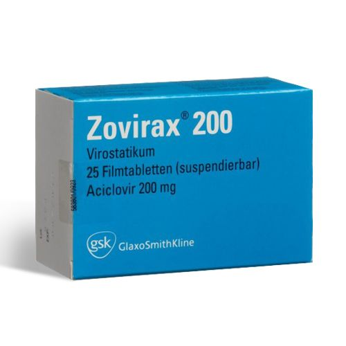 ZOVIRAX 200 MG 25 TABLETS