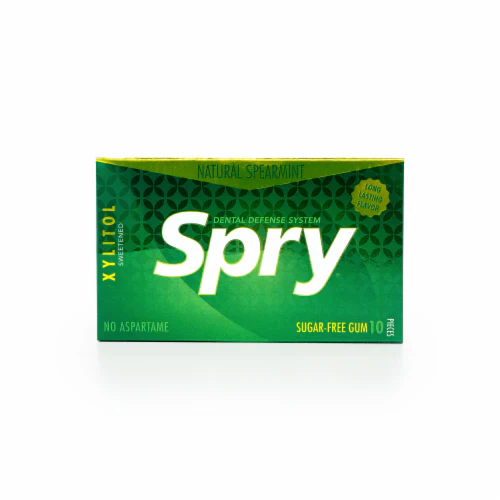 SPRY SPEARMINT GUM 10 PIECES