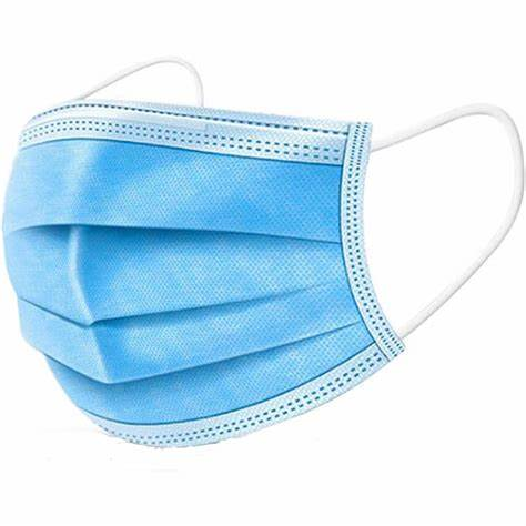 [I142113] DISPOSABLE FACE MASK BLUE 50PCS