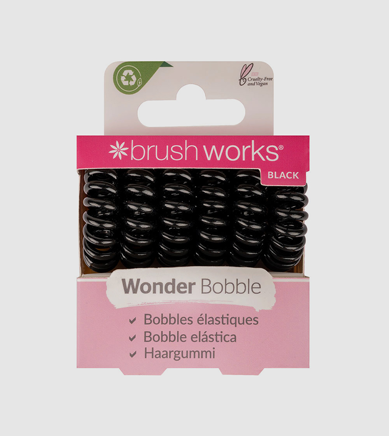 [I142133] BRUSH WORKS BLACK WONDER BOBBLE 6 PACK