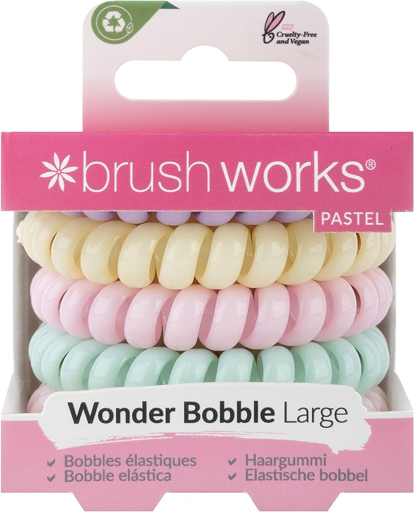 BRUSH WORKS PASTEL WONDER BOBBLE LARGE 5 PACK