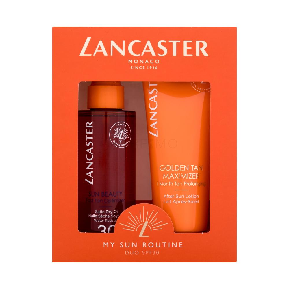 [I142323] LANCASTER SATIN DRY OIL+AFTER SUN LOTION SET