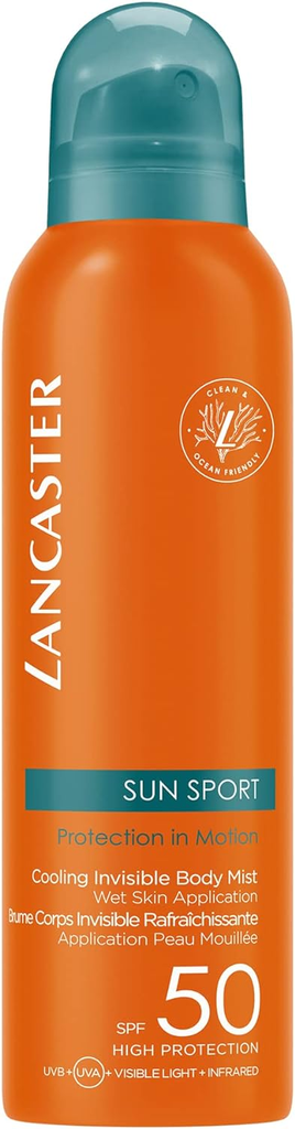 LANCASTER SUN SPORT COOLING INVISIBLE BODY MIST SPF50 200 ML