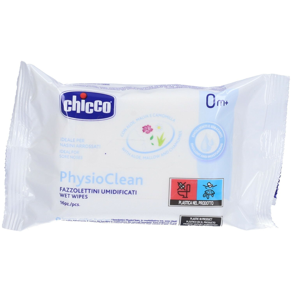 CHICCO PHYSIOCLEAN WET WIPES 16PCS