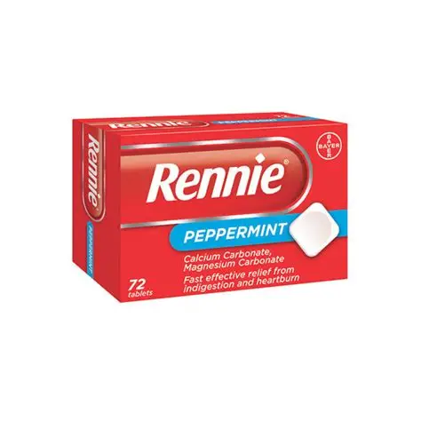 RENNIE PEPPERMINT CHEWABLE 96 TABLETS