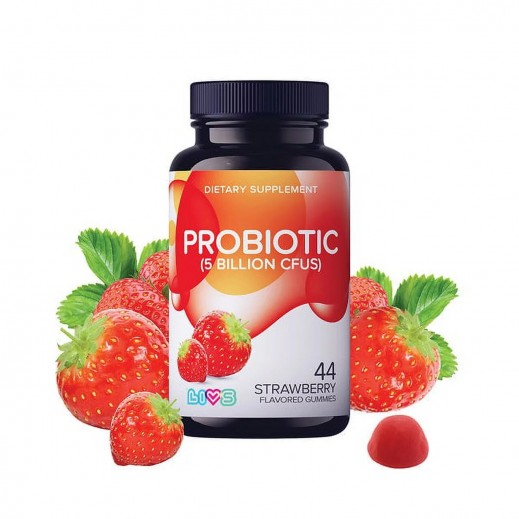 [I142440] LIVS PROBIOTIC 44 STRAWBERRY GUMMIES