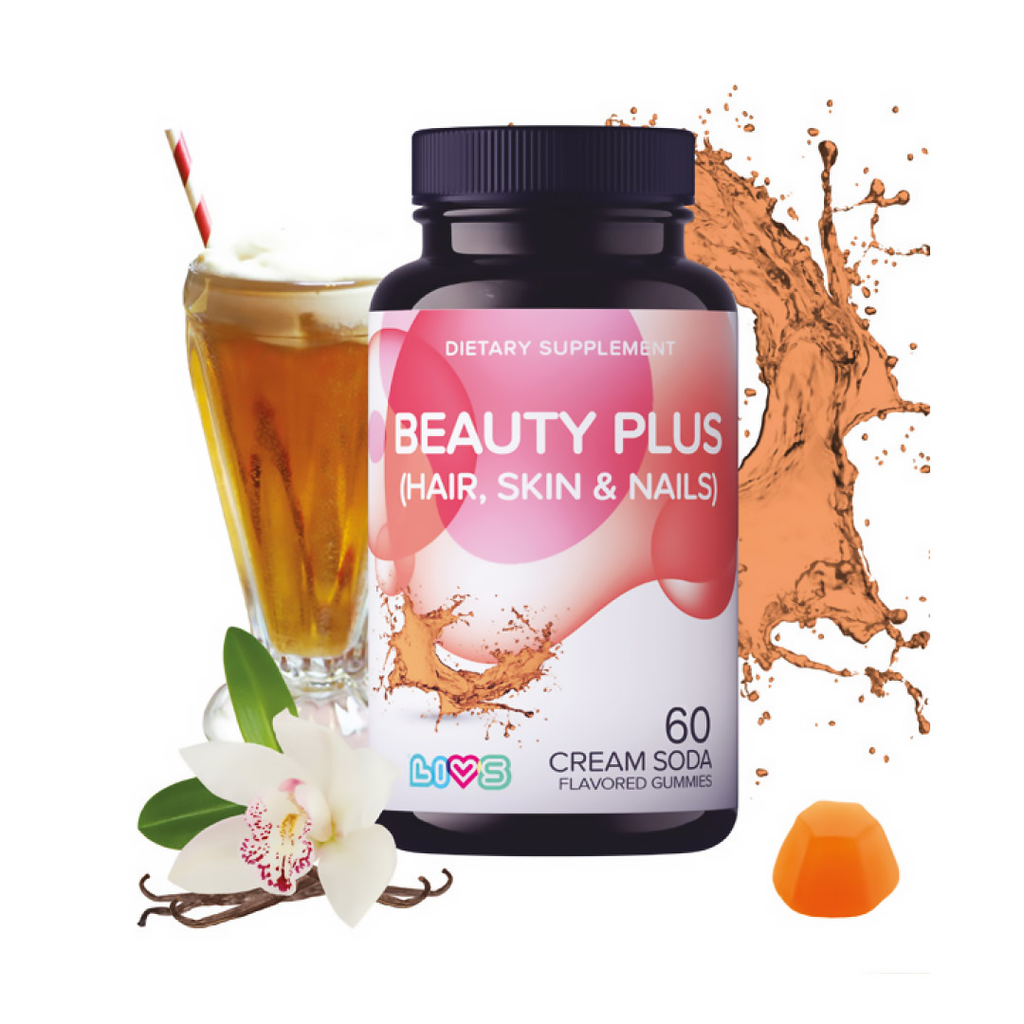 LIVS BEAUTY PLUS (HAIR,SKIN & NAILS) 60 CREAM SODA GUMMIES