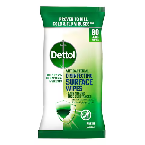 [I142481] DETTOL ANTI-BACTERIAL WIPES 80PCS