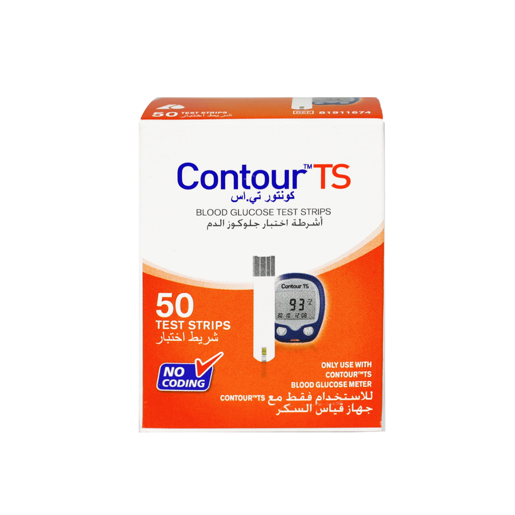 CONTOUR TS GLUCOSE 50 TEST STRIPS