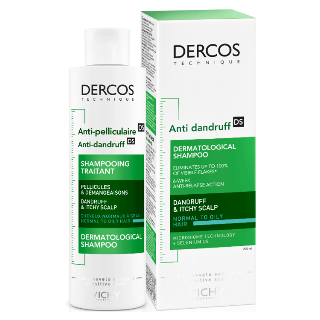 VICHY DERCOS ANTI DANDRUFF DS NORMAL TO OILY HAIR SHAMPOO 200ML