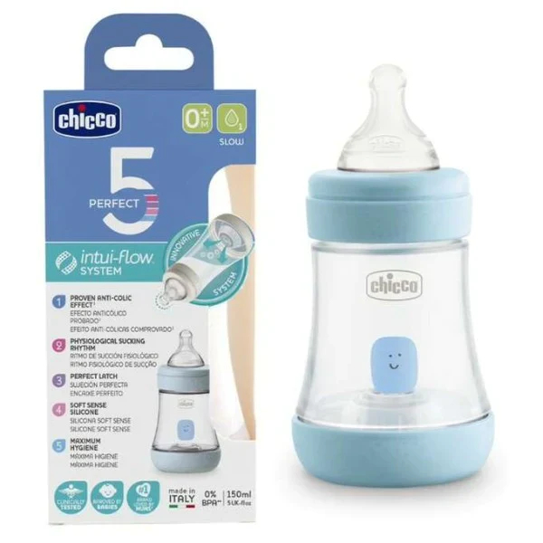 [I142554] CHICCO PERFECT 5 BOY INTUI-FLOW SYSTEM 150ML