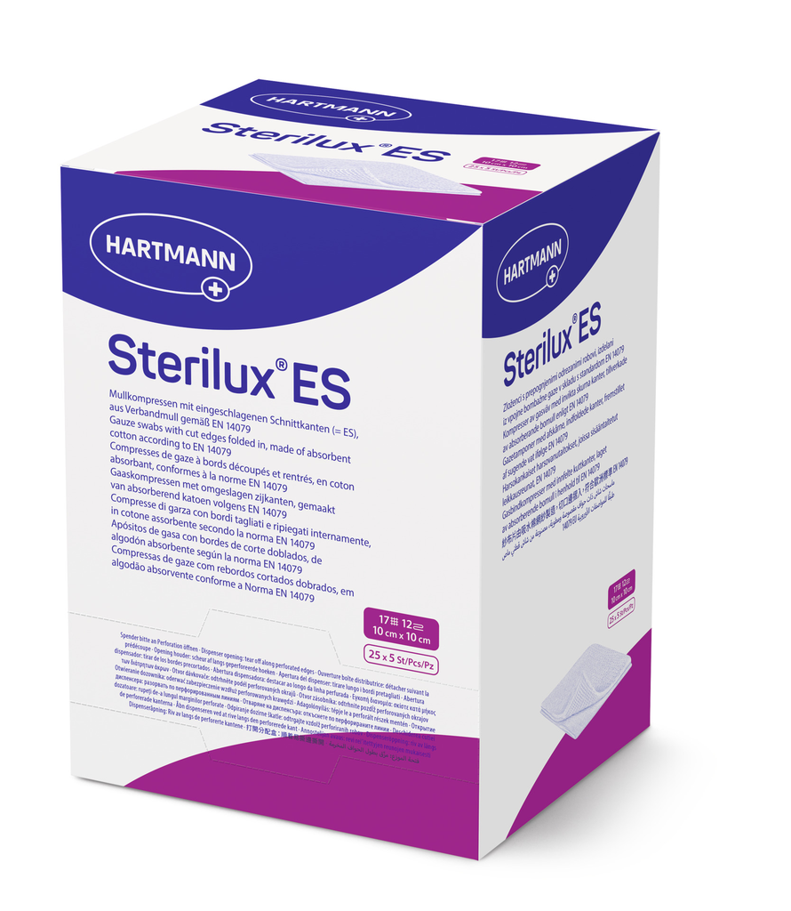 [I142562] HARTMANN STERILUX ES GAUZE SWABS 10X10 CM 25 PCS