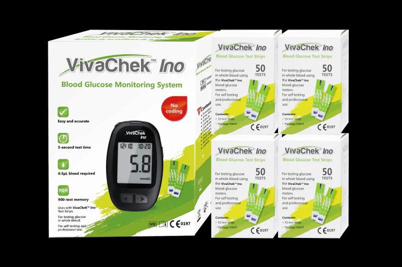 VIVACHECK INO BLOOD GLUCOSE SYSTEM+STRIPS OFFER