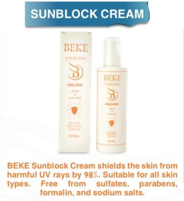 BEKE SUNBLOCK CREAM SPF 70 250ML