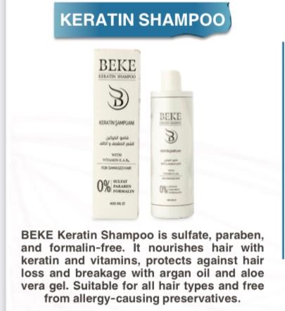 BEKE KERATIN SHAMPOO 400ML