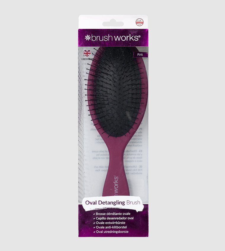 BRUSH WORKS OVAL BRUSH-PINK