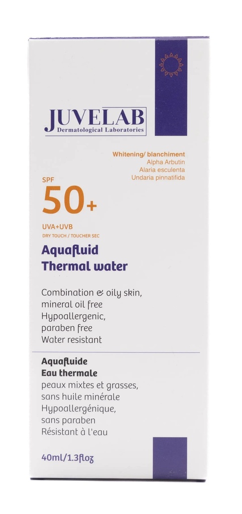 JUVELAB  SUNBLOCK AQUAFLUID SPF 50+ WHITENING 40ML