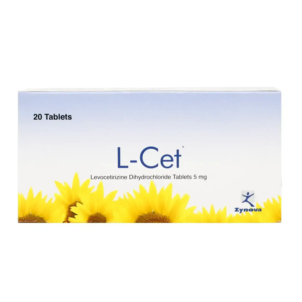 L-CET 5 MG 20 TABLETS