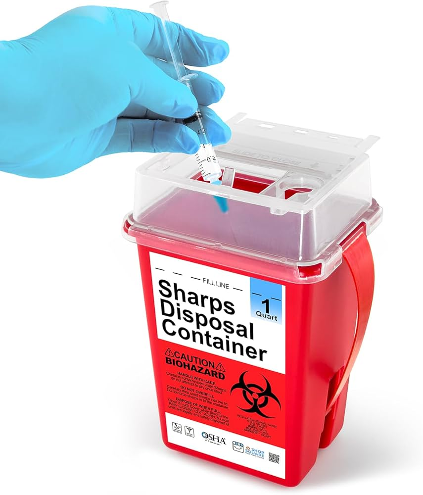 SHARP CONTAINER FOR CONTAMINATED NEEDLES 5LTR