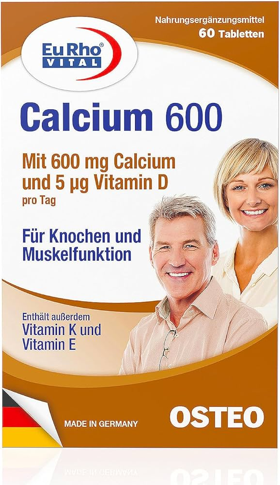 EURHO VITAL CALCIUM WITH VITA-D 60 TABLETS