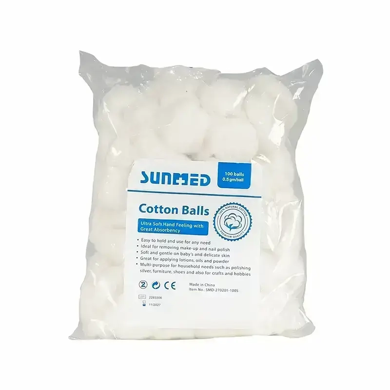 [I142852] SUNMED COTTON BALLS WHITE 0.5G/PCS 100 PCS
