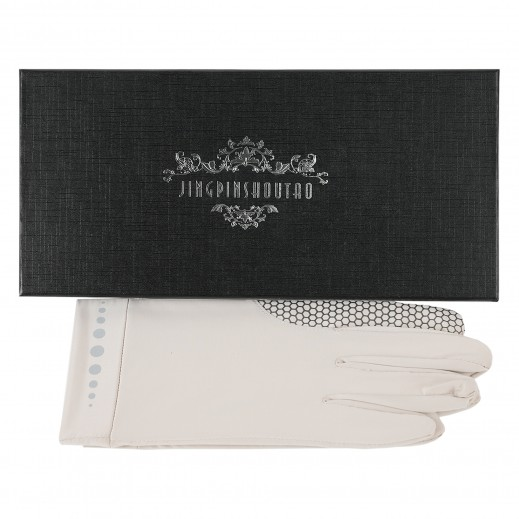 LINGPINSHOUCAO GLOVES FREE SIZE BEIGE