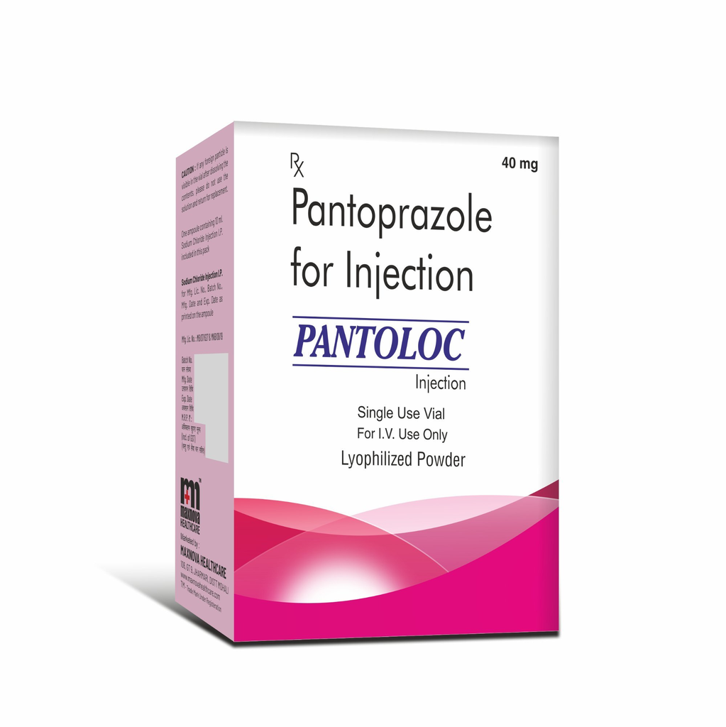 PANTOLOC 40MG IV INJECTION 10'S VIALS