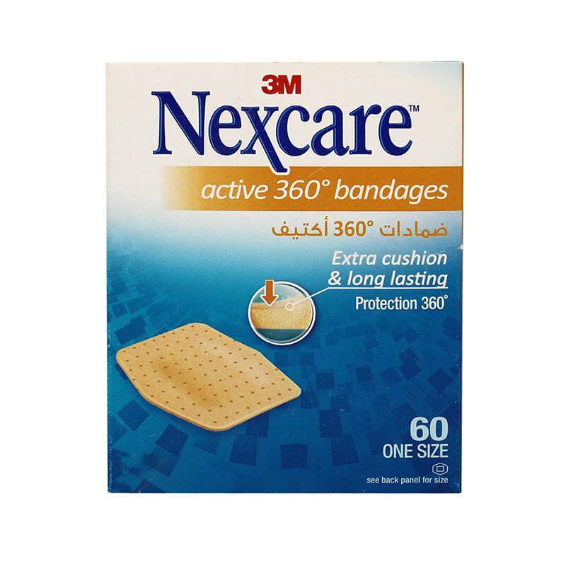 NEXCARE ACTIVE 360 BANDAGE 60PCS