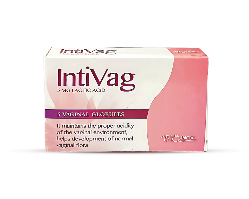 INTIVAG 5MG LACTIC ACID 5VAGINAL GLOBULES