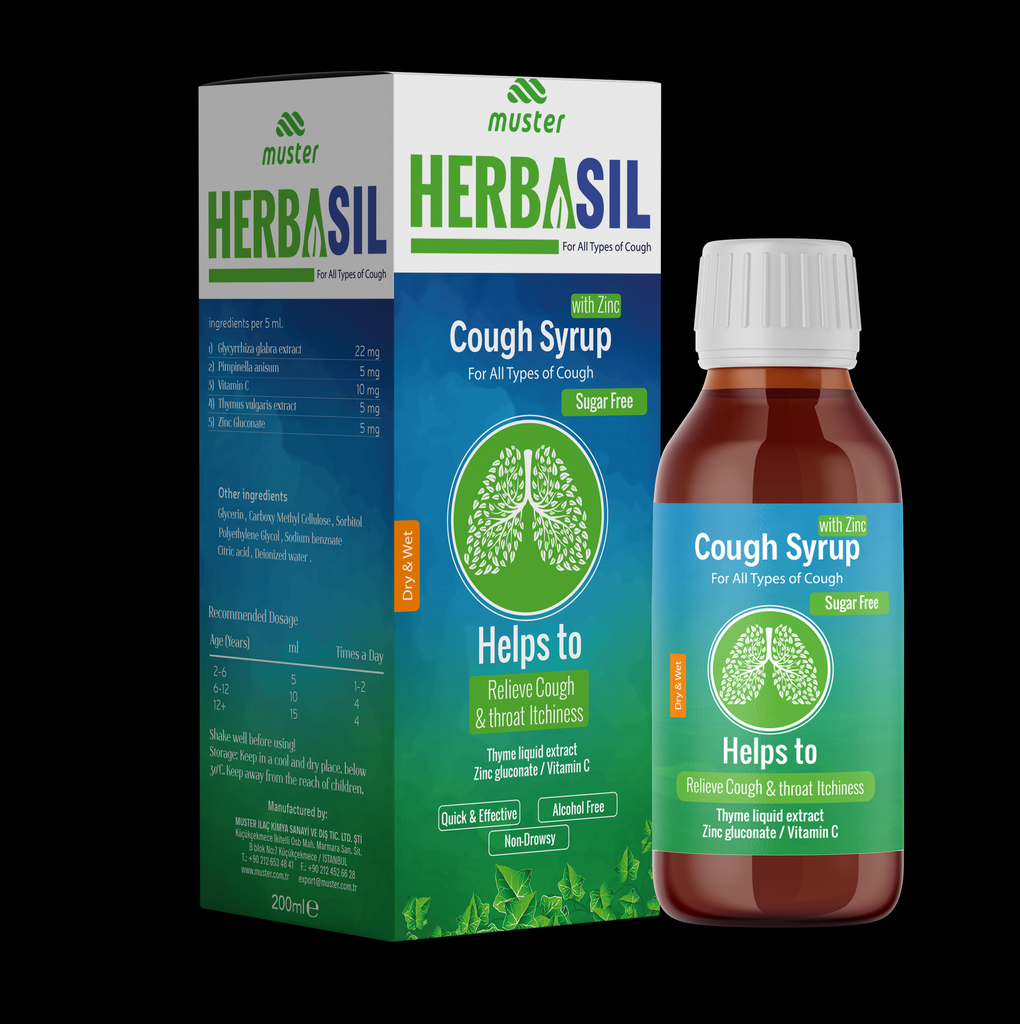HERBASIL COUGH SYRUP WITH ZINC 300ML