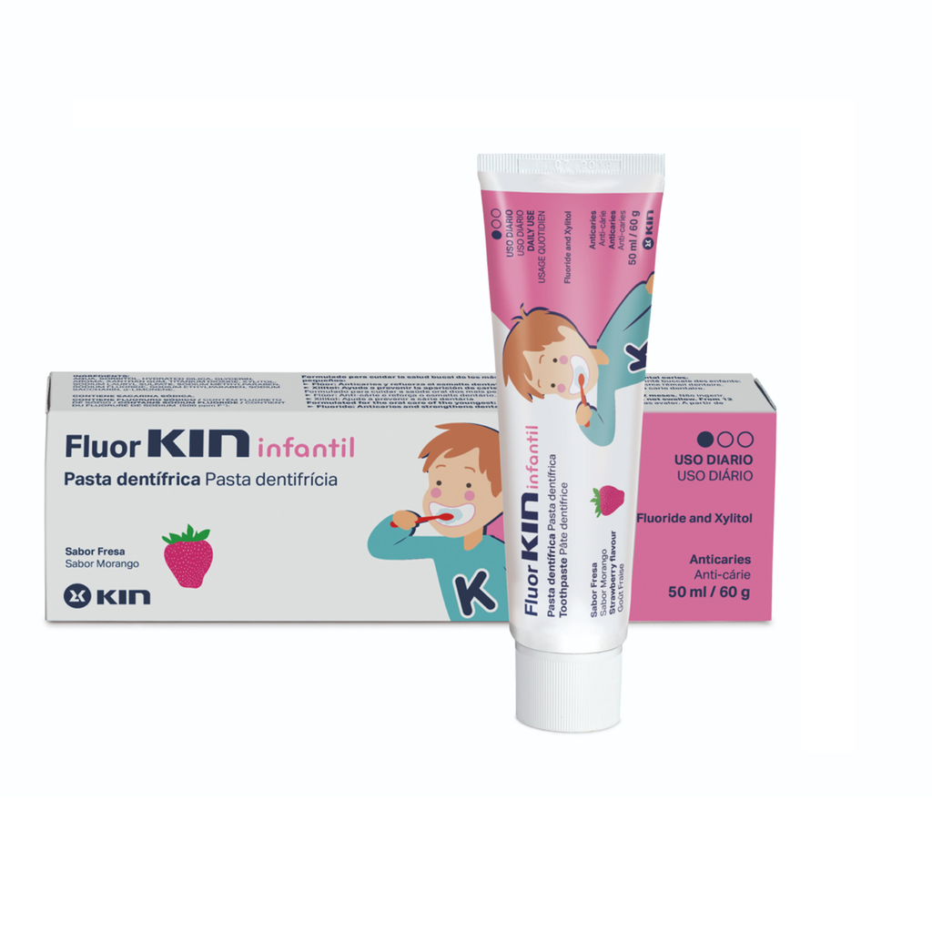 FLOURKIN FOR CHILDREN INFANTS STRAWBERRY TOOTHPASTE 50ML