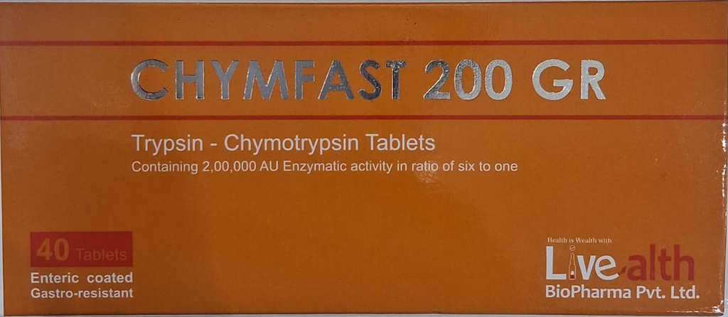 CHYMFAST 200 GR 40 TABLETS