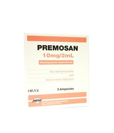 PREMOSAN 10MG 2ML INJECTION 5 AMPULES