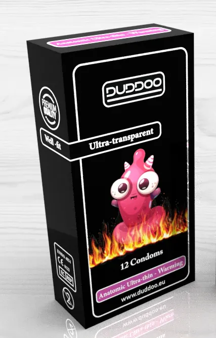 [I142998] DUDDOO WARMING ANATOMIC ULTRA THIN 12 CONDOMS