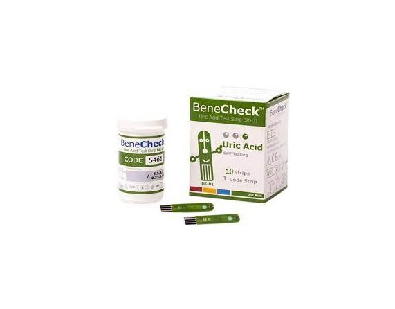 [I143003] BENECHECK URIC ACID 10 STRIPS