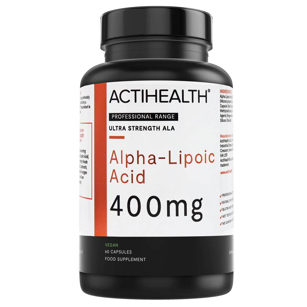 [I143030] ACTIHEALTH ALPHA-LIPOIC ACID 400MG 60 CAPSULES