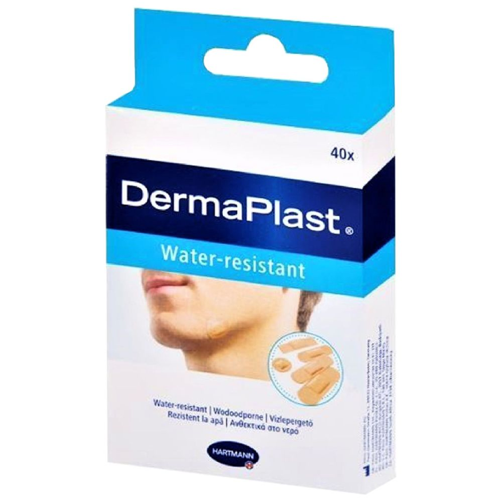 [I143046] DERMAPLAST WATER RESISTANT 40 ASSORTED PLASTER