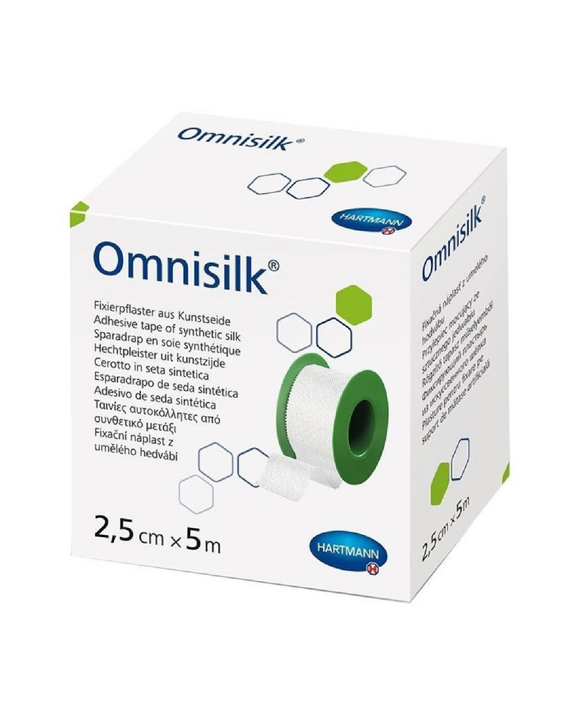 OMNISILK ADHESIVE PLASTER 2.5CM X 5CM
