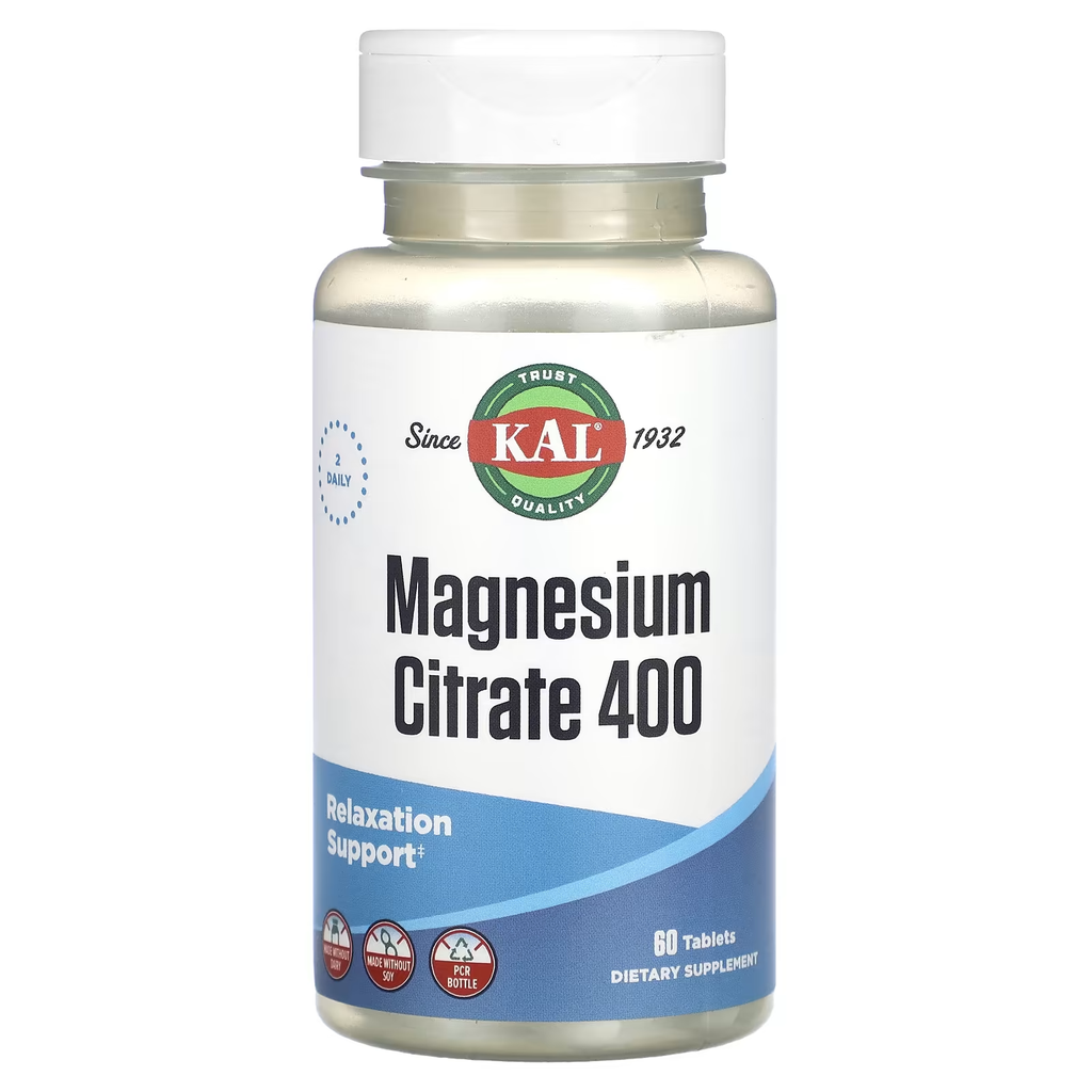 KAL MAGNESIUM CITRATE 400 MG 60 TABLETS