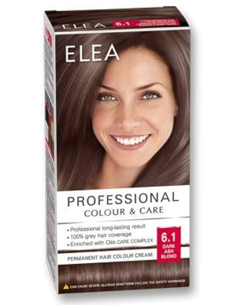 [I143468] ELEA PERMANENT HAIR COLOUR CREAM 6.1 DARK ASH BLOND