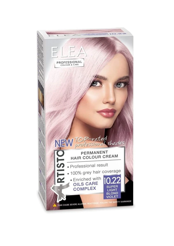 [I143472] ELEA PERMANENT HAIR COLOUR CREAM 10.22 SUPER LIGHT BLOND VIOLET