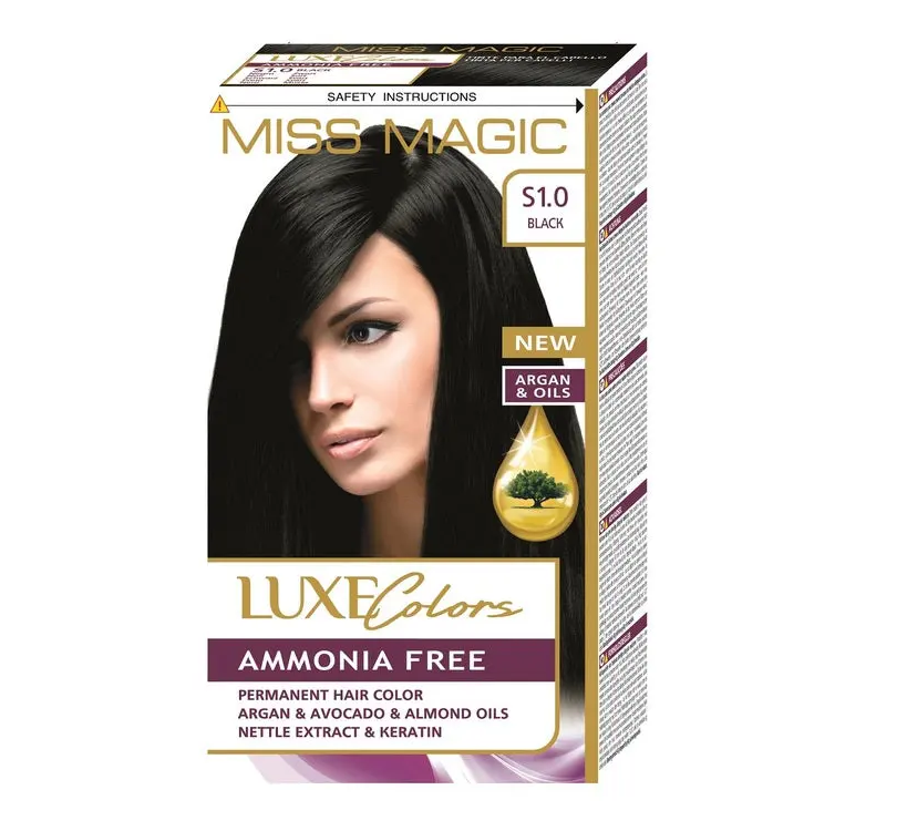 MISS MAGIC LUXE COLORS AMMONIA FREE S1.0 BLACK