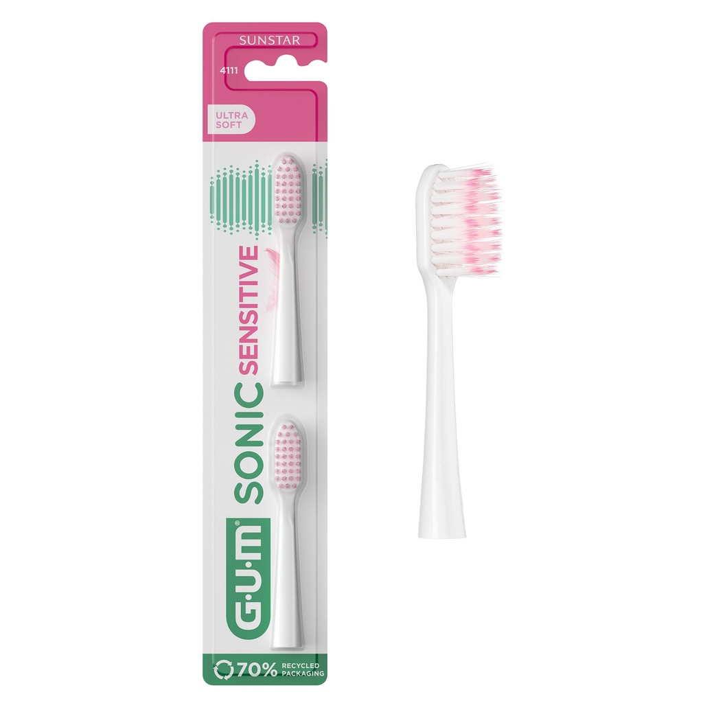 GUM SONIC SENSITIVE ULTRA SOFT BATTERY BRUSH 4101MPK