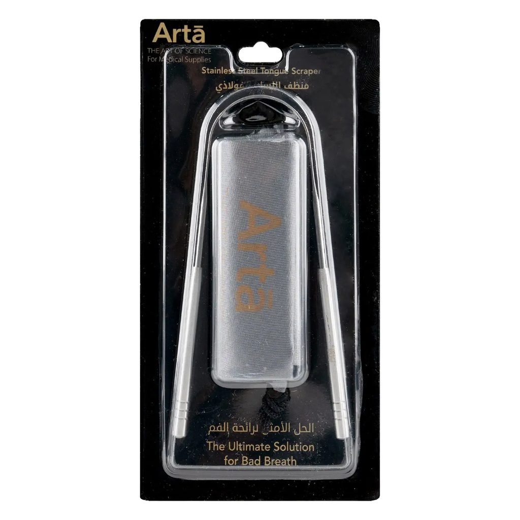 [I143525] ARTA STAINLESS STEEL TOUNGUE SCRAPER