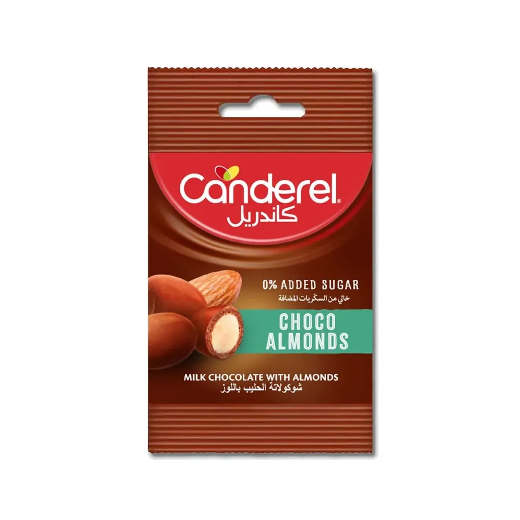 CANDEREL MILK CHOCOLATE WITH ALMONDS 40 G
