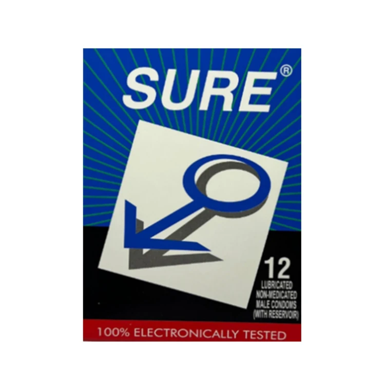 SURE PLAIN CONDOMS 12 PCS